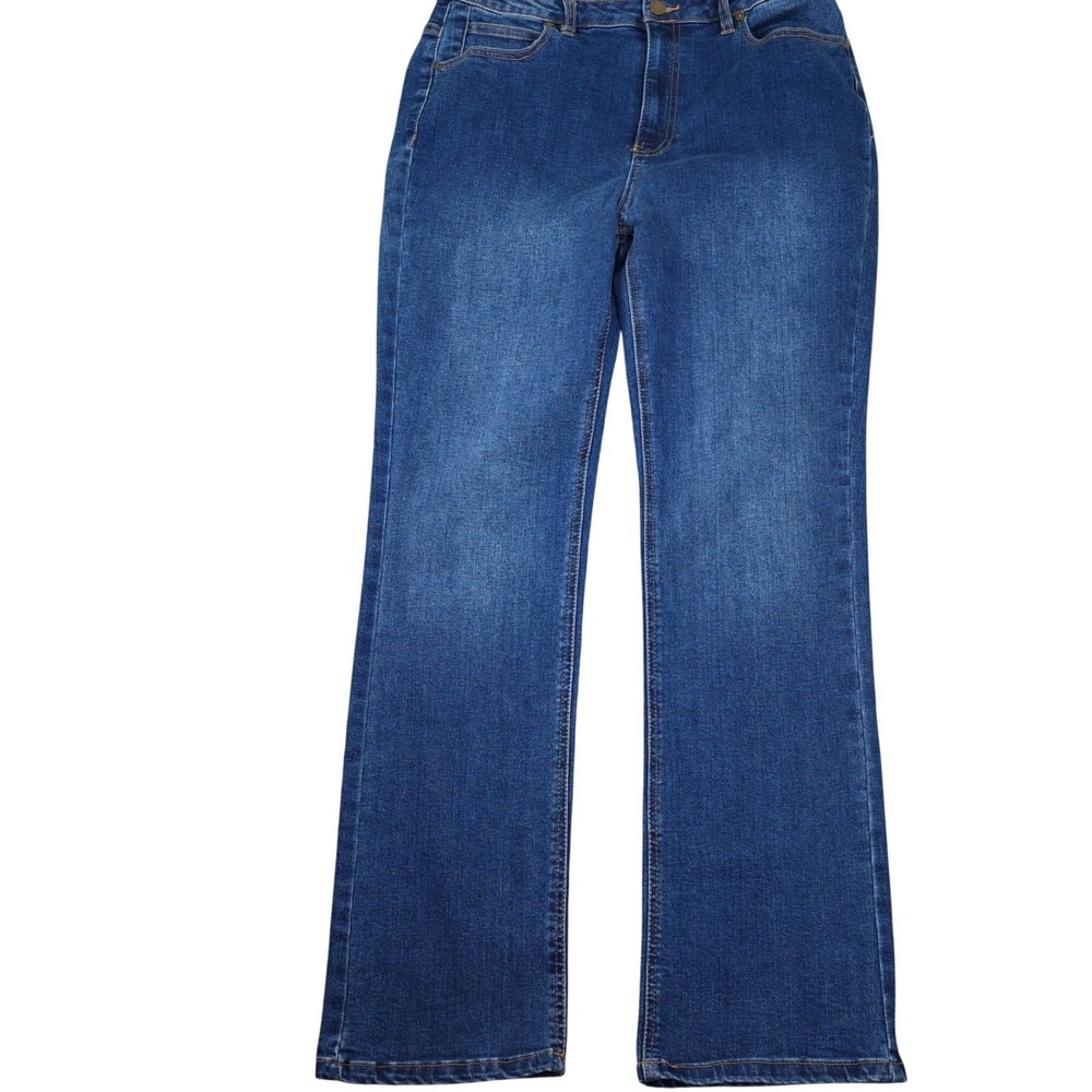 OAT New York Jeans Women 10/30 Blue‎ High Rise Slim Bootcut Denim Stretch NWT